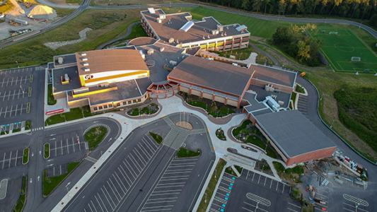 Peters Township High School Aerial 2